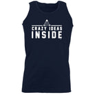 Crazy Ideas Inside - Funny Novelty Vest Singlet Unisex Tank Top - 123t Australia | Funny T-Shirts Mugs Novelty Gifts