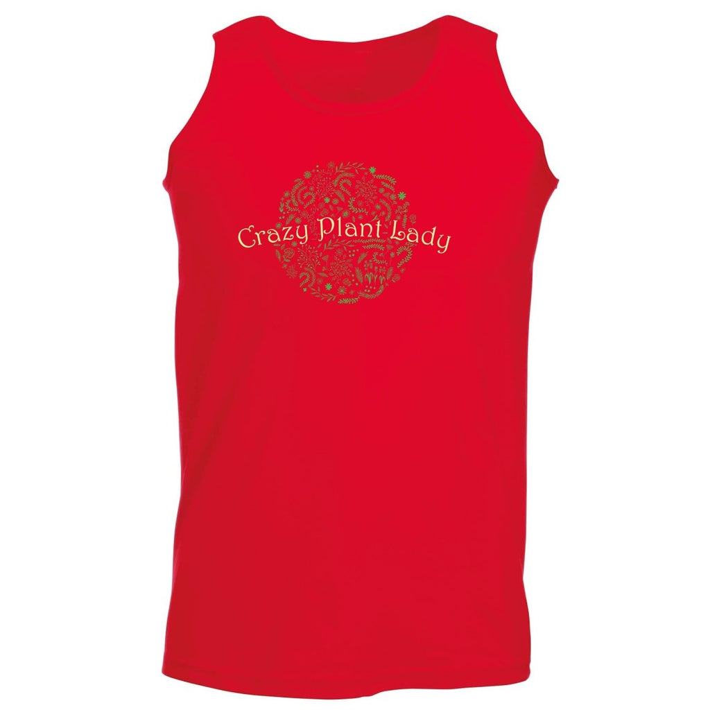 Crazy Plant Lady Garden - Funny Novelty Vest Singlet Unisex Tank Top - 123t Australia | Funny T-Shirts Mugs Novelty Gifts