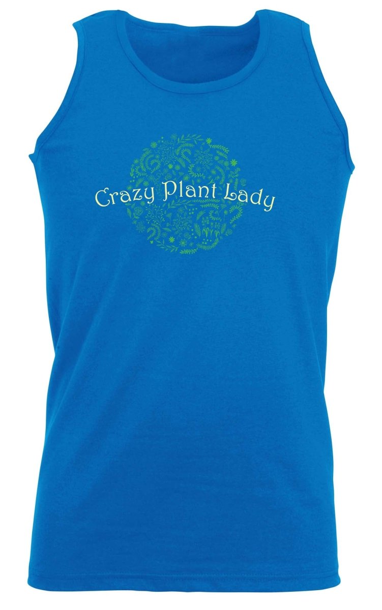 Crazy Plant Lady Garden - Funny Novelty Vest Singlet Unisex Tank Top - 123t Australia | Funny T-Shirts Mugs Novelty Gifts