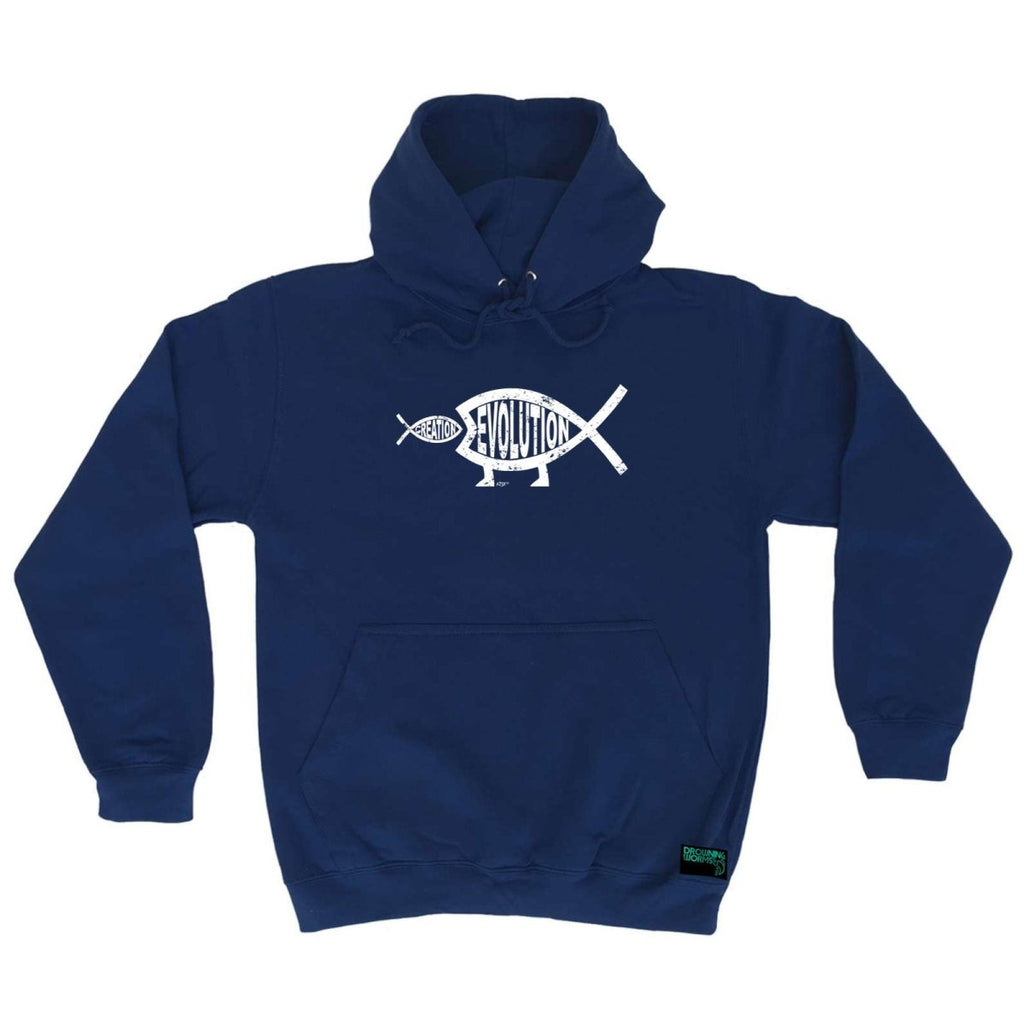 Creation Evolution Fish - Funny Novelty Hoodies Hoodie - 123t Australia | Funny T-Shirts Mugs Novelty Gifts