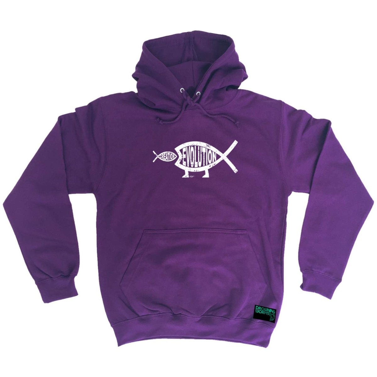 Creation Evolution Fish - Funny Novelty Hoodies Hoodie - 123t Australia | Funny T-Shirts Mugs Novelty Gifts