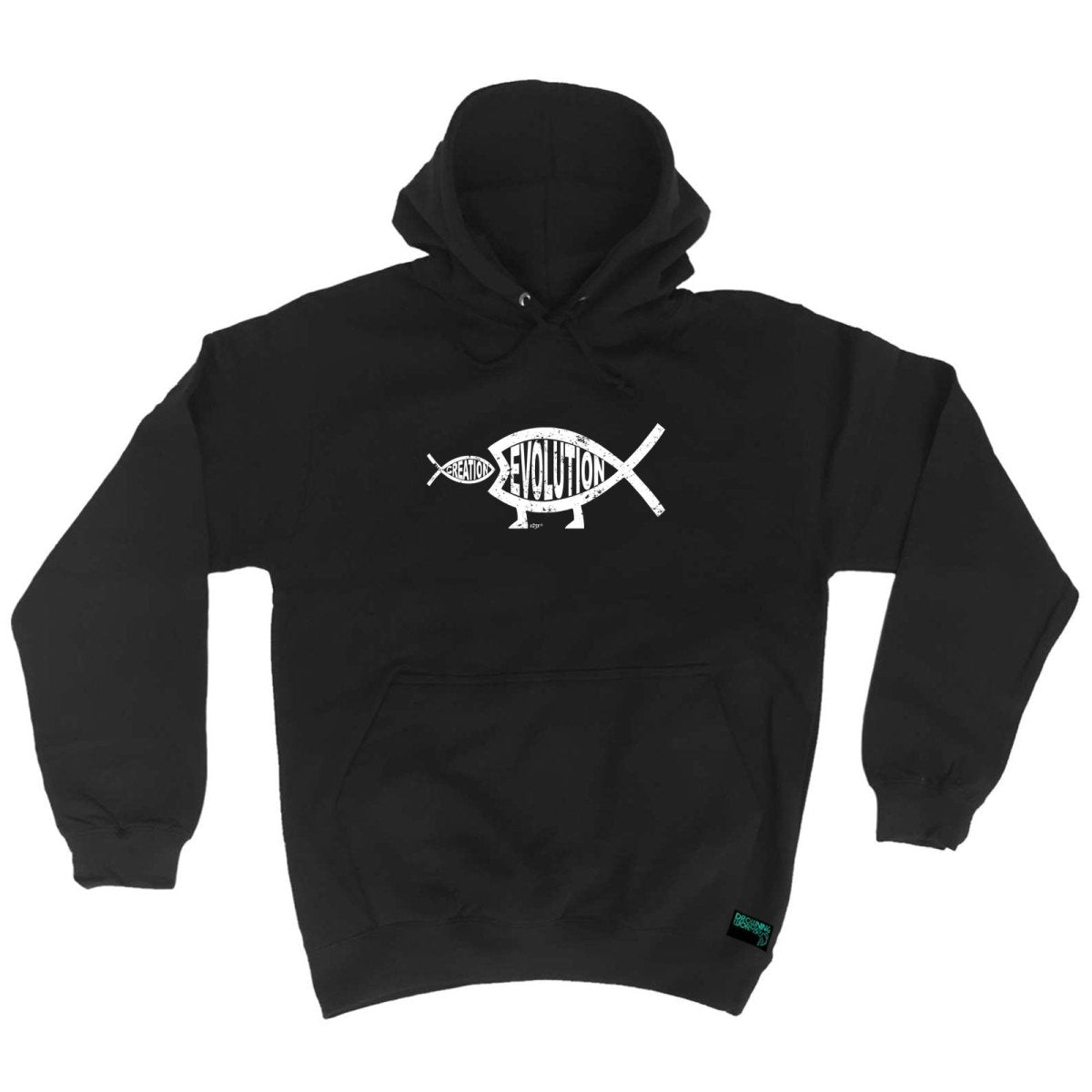 Creation Evolution Fish - Funny Novelty Hoodies Hoodie - 123t Australia | Funny T-Shirts Mugs Novelty Gifts