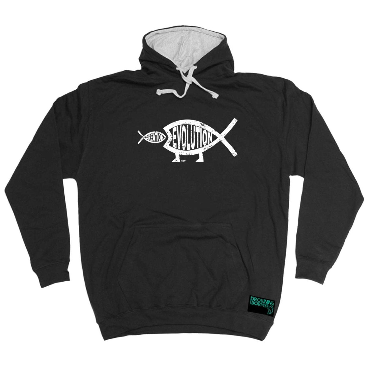 Creation Evolution Fish - Funny Novelty Hoodies Hoodie - 123t Australia | Funny T-Shirts Mugs Novelty Gifts