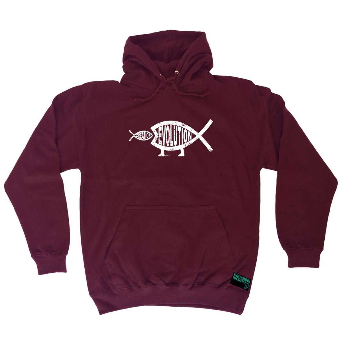 Creation Evolution Fish - Funny Novelty Hoodies Hoodie - 123t Australia | Funny T-Shirts Mugs Novelty Gifts