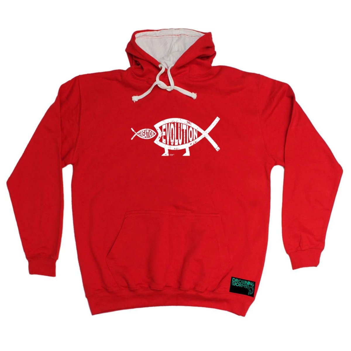Creation Evolution Fish - Funny Novelty Hoodies Hoodie - 123t Australia | Funny T-Shirts Mugs Novelty Gifts