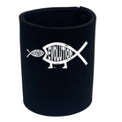 Creation Evolution Fish - Funny Novelty Stubby Holder - 123t Australia | Funny T-Shirts Mugs Novelty Gifts