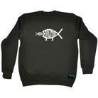 Creation Evolution Fish - Funny Novelty Sweatshirt - 123t Australia | Funny T-Shirts Mugs Novelty Gifts