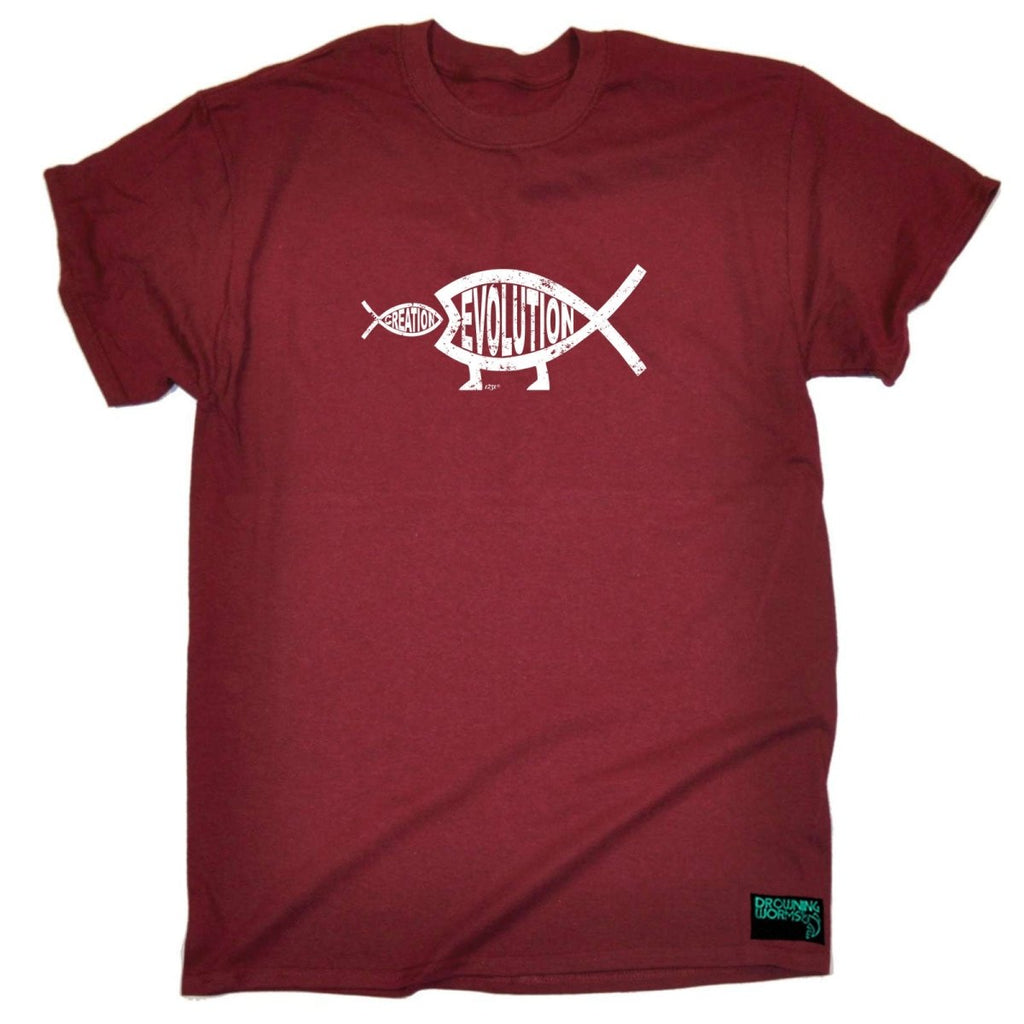 Creation Evolution Fish - Mens Funny Novelty T-Shirt TShirt / T Shirt - 123t Australia | Funny T-Shirts Mugs Novelty Gifts