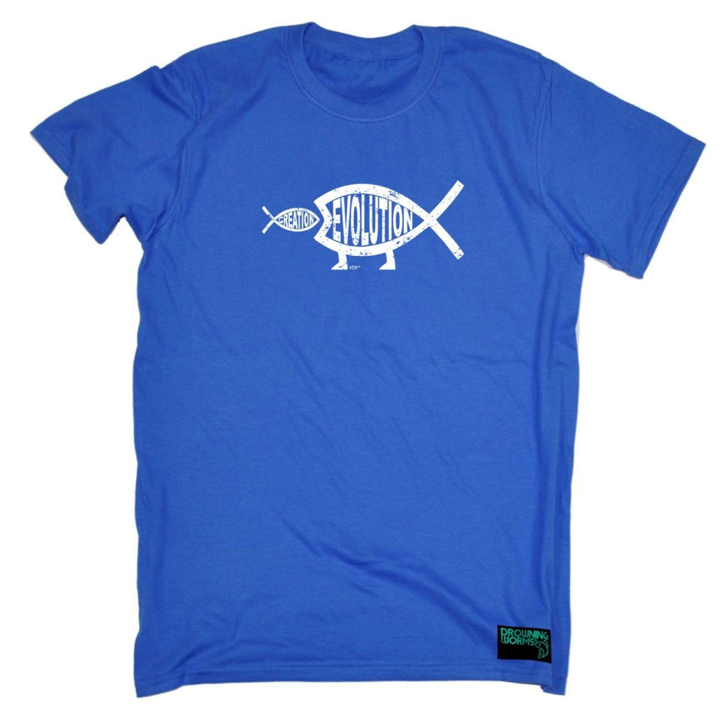 Creation Evolution Fish - Mens Funny Novelty T-Shirt TShirt / T Shirt - 123t Australia | Funny T-Shirts Mugs Novelty Gifts