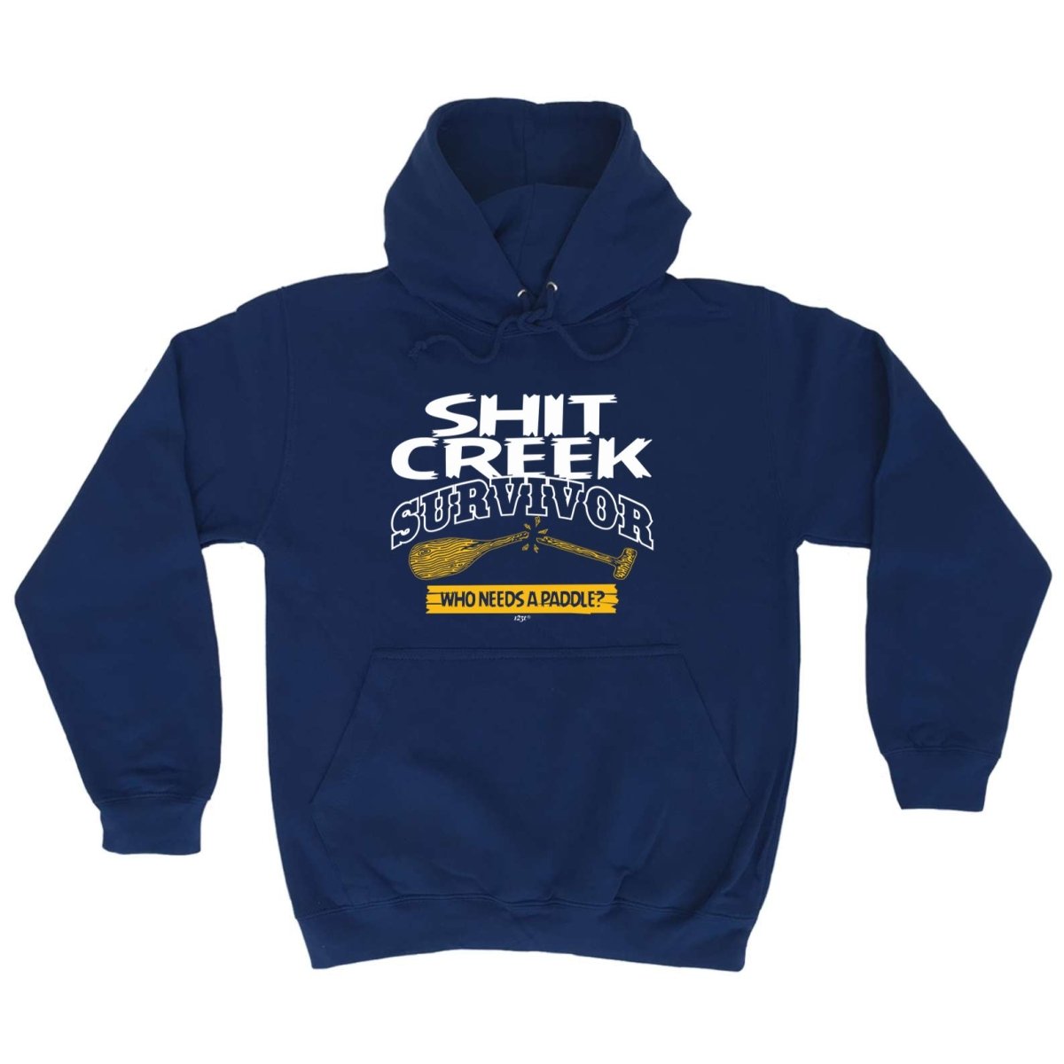 Creek Survivor Who Needs A Paddle - Funny Novelty Hoodies Hoodie - 123t Australia | Funny T-Shirts Mugs Novelty Gifts