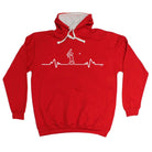 Cricket Pulse - Funny Novelty Hoodies Hoodie - 123t Australia | Funny T-Shirts Mugs Novelty Gifts