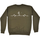 Cricket Pulse - Funny Novelty Sweatshirt - 123t Australia | Funny T-Shirts Mugs Novelty Gifts