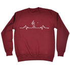 Cricket Pulse - Funny Novelty Sweatshirt - 123t Australia | Funny T-Shirts Mugs Novelty Gifts