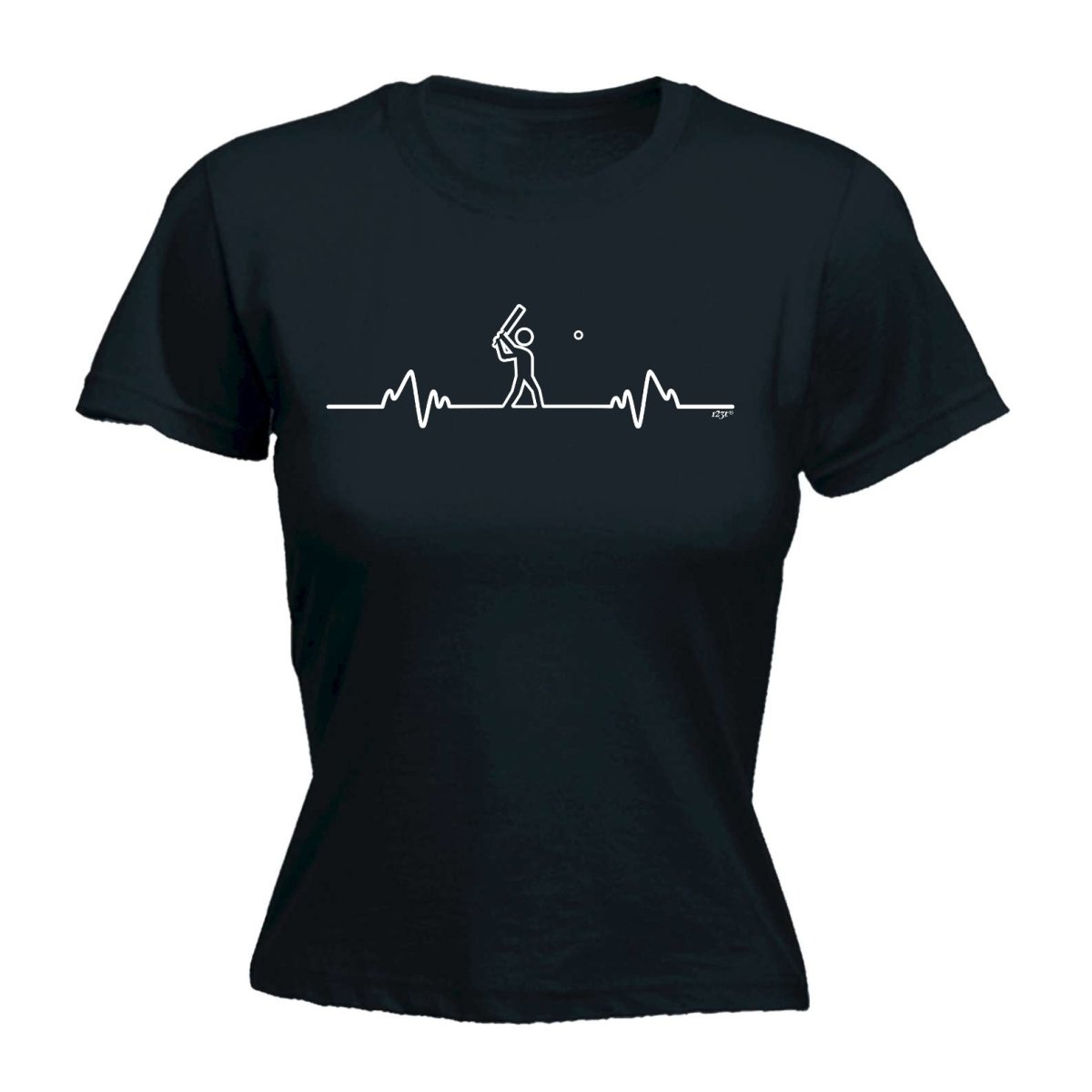 Cricket Pulse - Funny Novelty Womens T-Shirt T Shirt Tshirt - 123t Australia | Funny T-Shirts Mugs Novelty Gifts