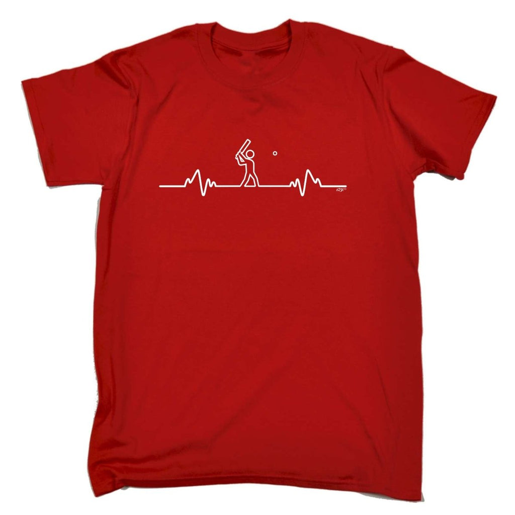 Cricket Pulse - Mens Funny Novelty T-Shirt TShirt / T Shirt - 123t Australia | Funny T-Shirts Mugs Novelty Gifts