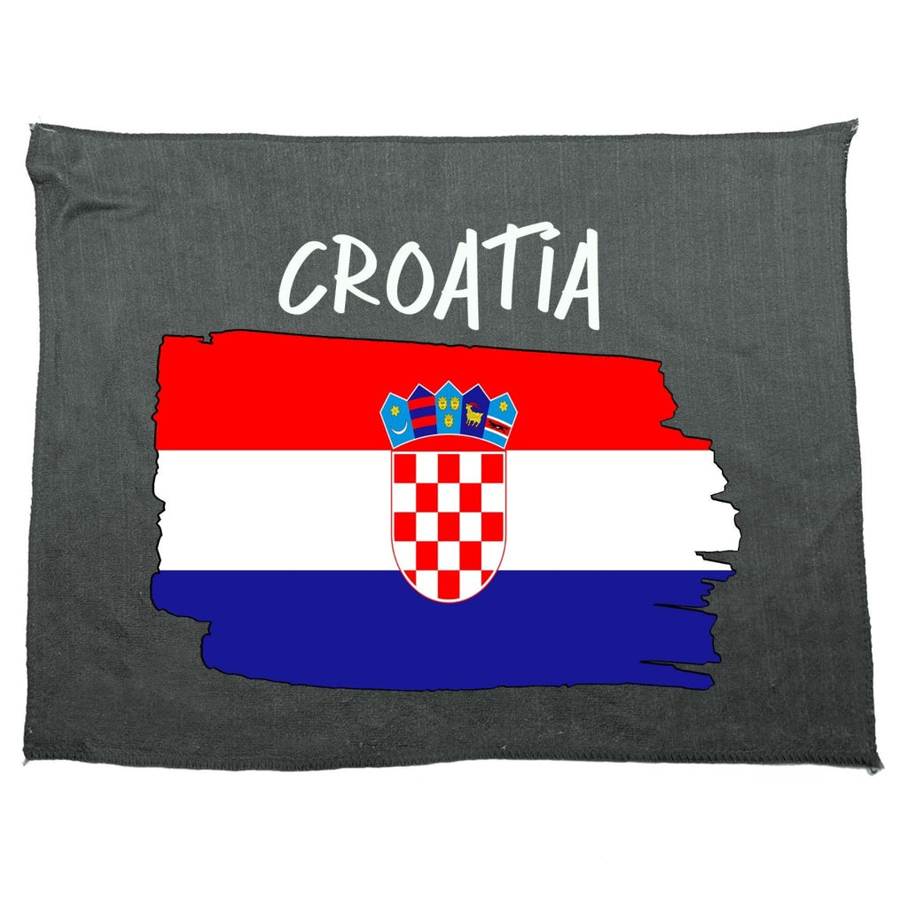 Croatia Country Flag Nationality - Gym Sports Towel - 123t Australia | Funny T-Shirts Mugs Novelty Gifts