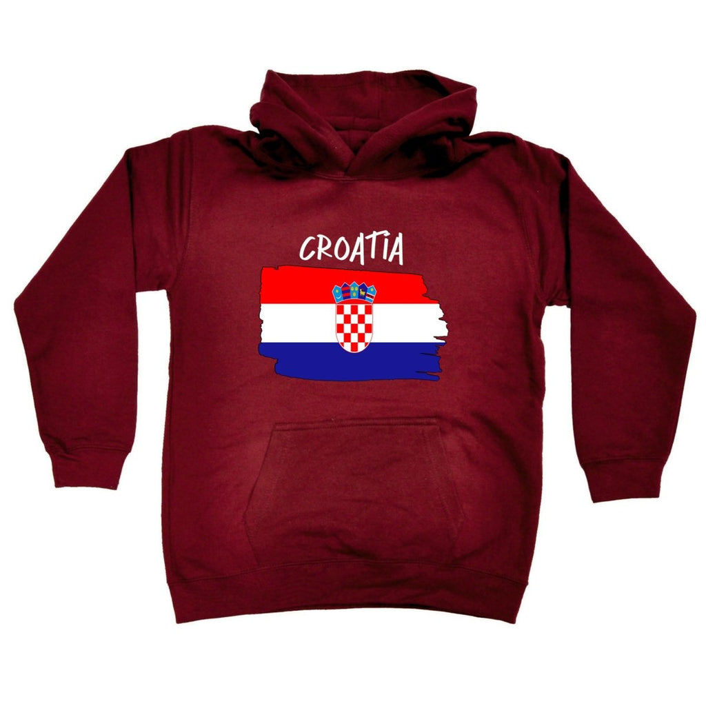 Croatia Country Flag Nationality - Kids Children Hoodie - 123t Australia | Funny T-Shirts Mugs Novelty Gifts