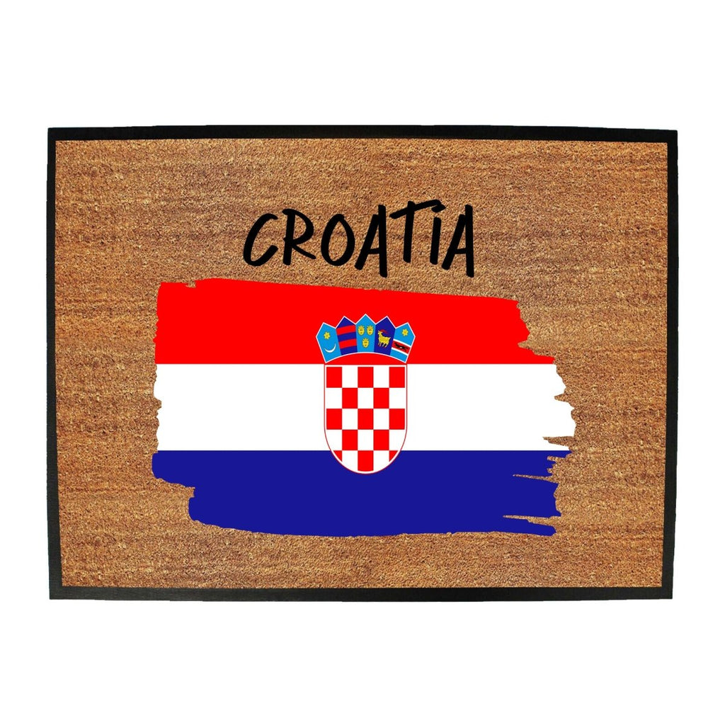 Croatia Country Flag Nationality - Novelty Doormat - 123t Australia | Funny T-Shirts Mugs Novelty Gifts