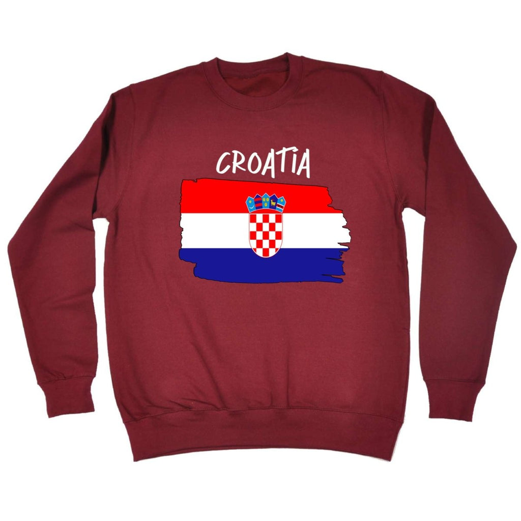 Croatia Country Flag Nationality - Sweatshirt - 123t Australia | Funny T-Shirts Mugs Novelty Gifts