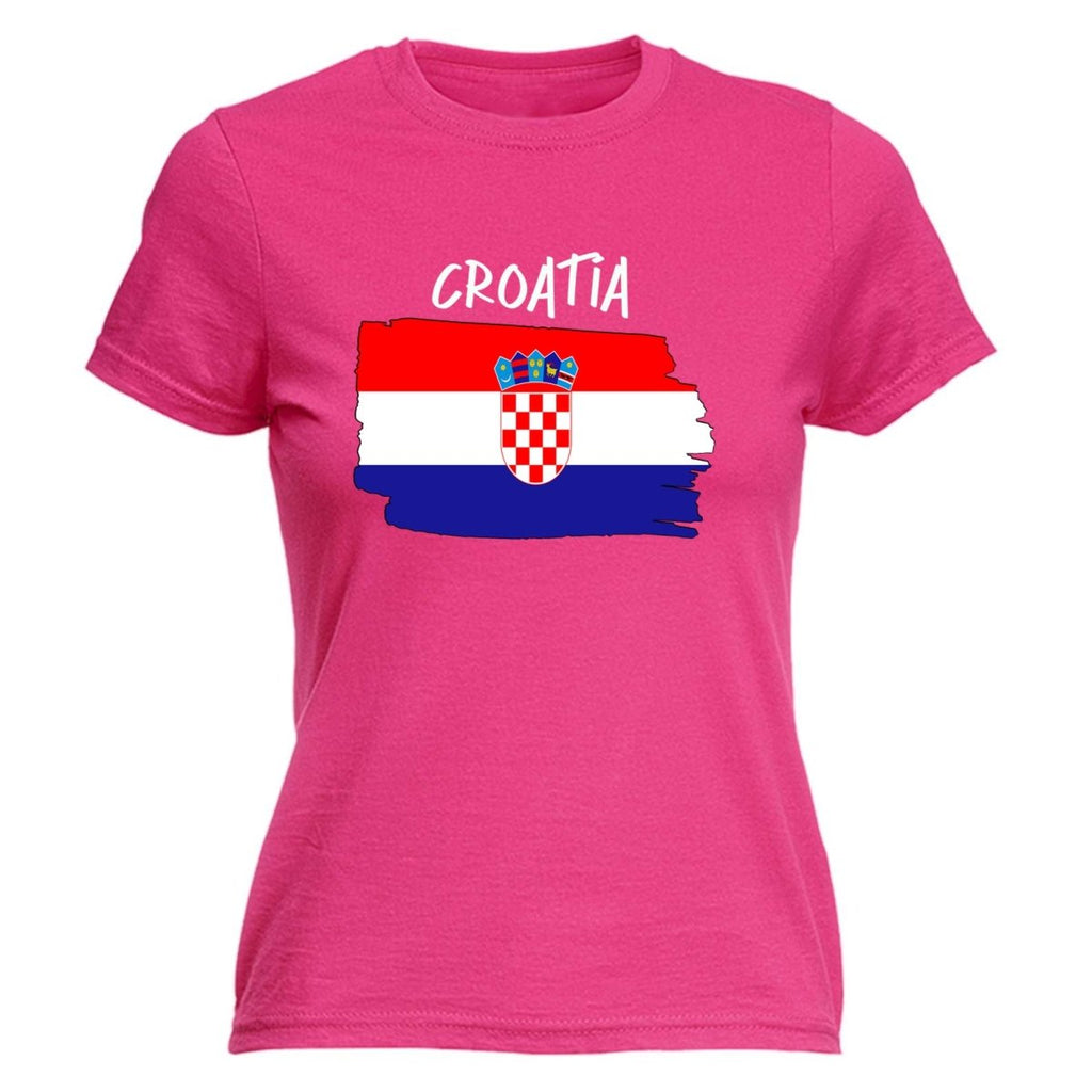 Croatia Country Flag Nationality - Womens T-Shirt T Shirt Tshirt - 123t Australia | Funny T-Shirts Mugs Novelty Gifts