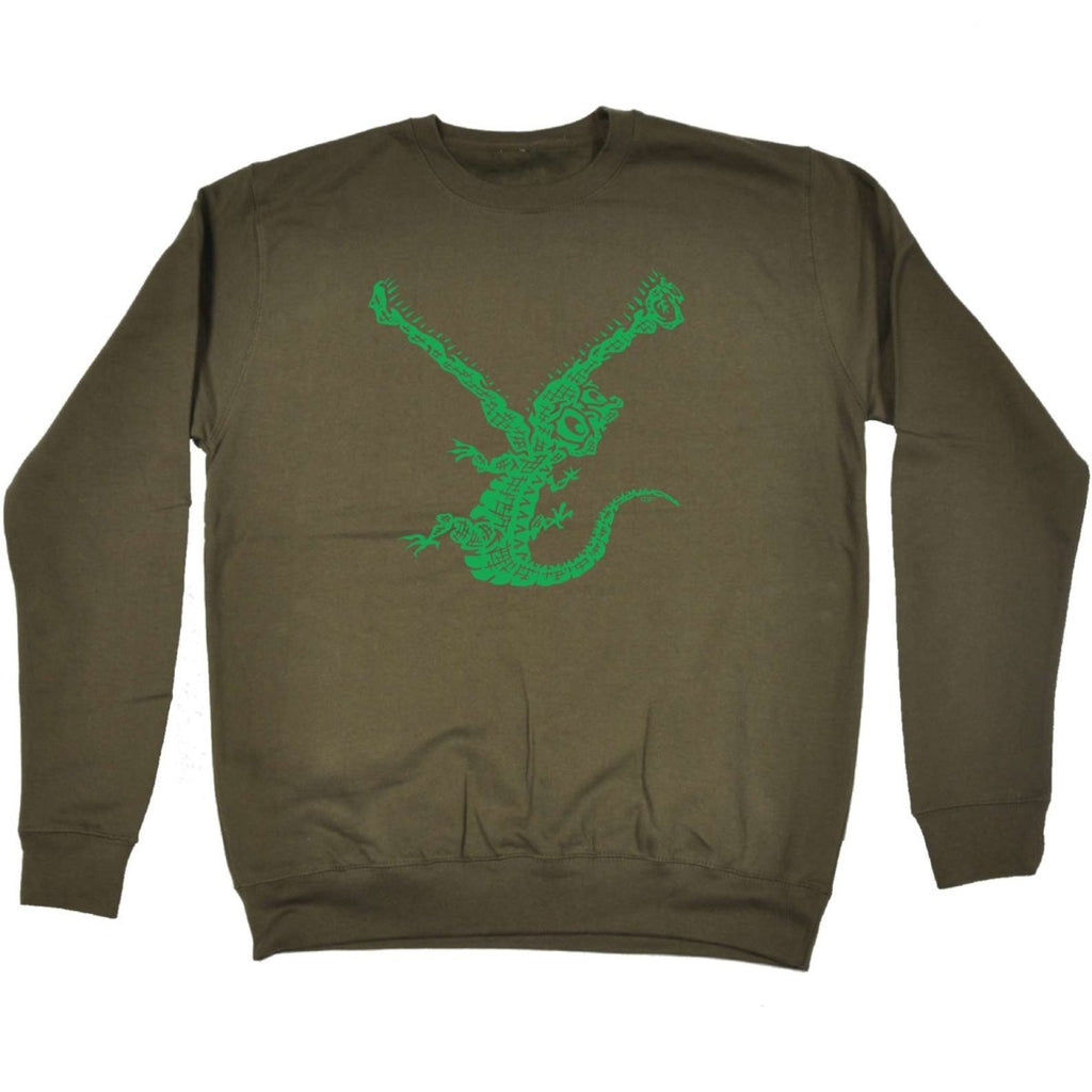 Crocodile Bite - Funny Novelty Sweatshirt - 123t Australia | Funny T-Shirts Mugs Novelty Gifts