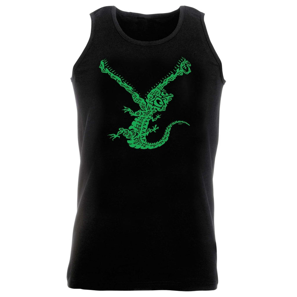 Crocodile Bite - Funny Novelty Vest Singlet Unisex Tank Top - 123t Australia | Funny T-Shirts Mugs Novelty Gifts