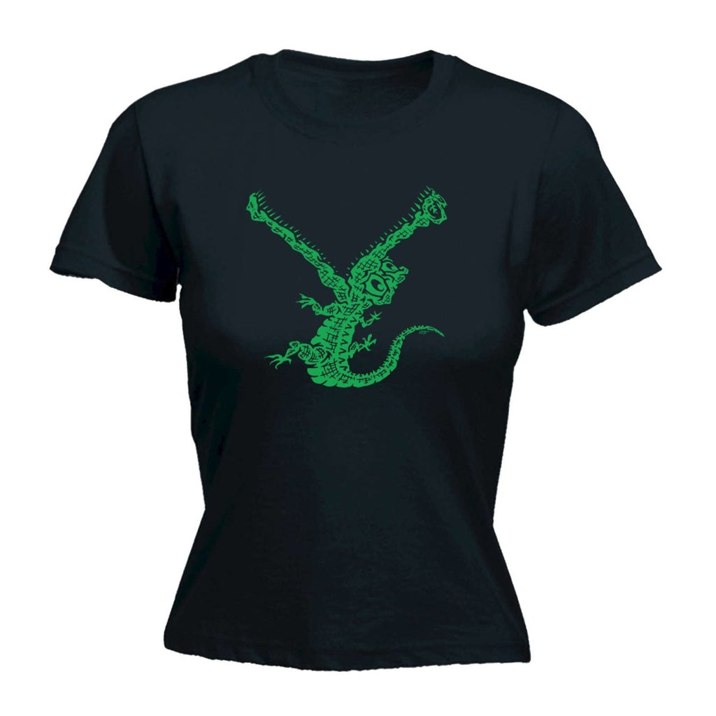 Crocodile Bite - Funny Novelty Womens T-Shirt T Shirt Tshirt - 123t Australia | Funny T-Shirts Mugs Novelty Gifts