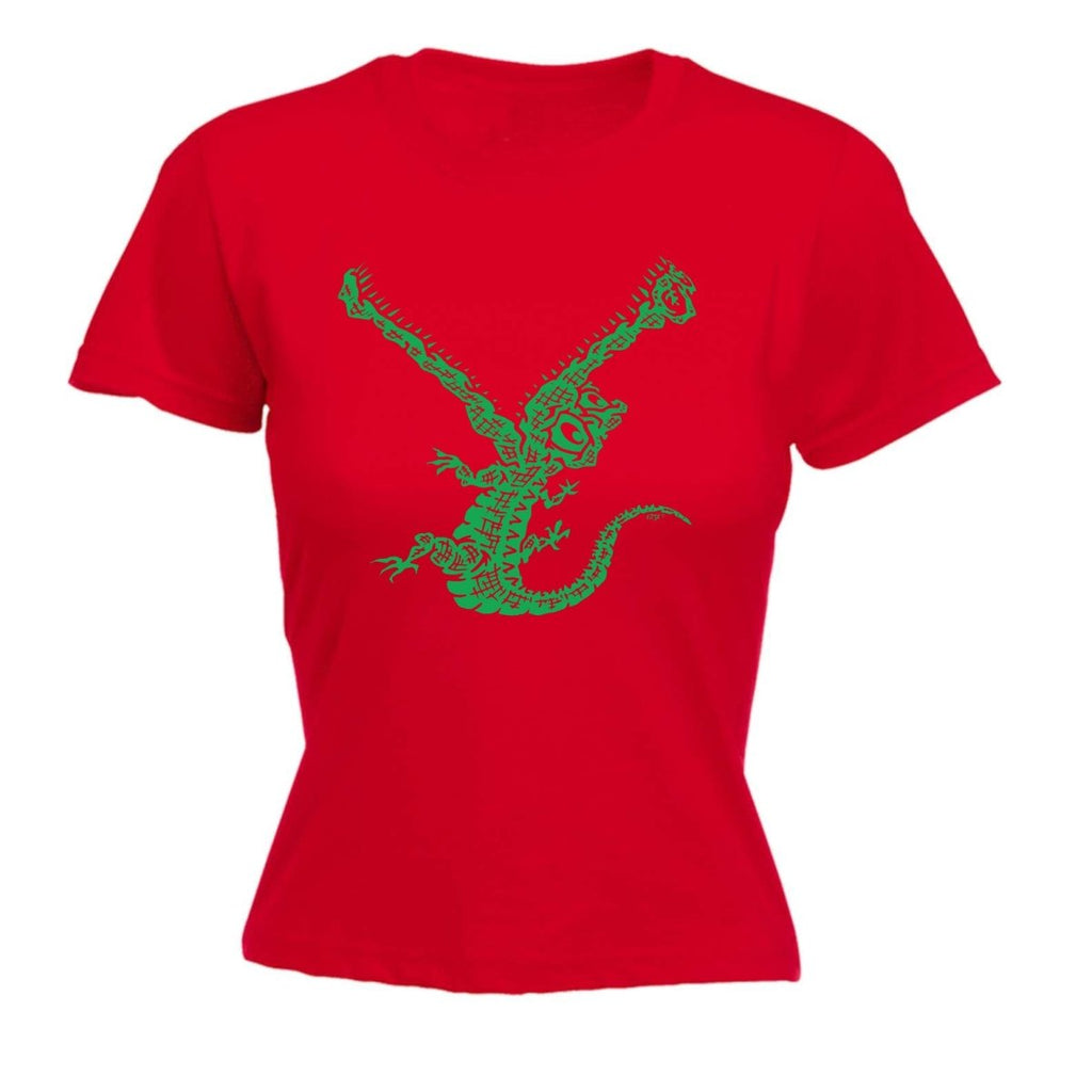 Crocodile Bite - Funny Novelty Womens T-Shirt T Shirt Tshirt - 123t Australia | Funny T-Shirts Mugs Novelty Gifts