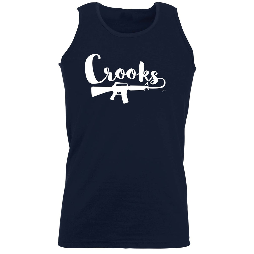Crooks - Funny Novelty Vest Singlet Unisex Tank Top - 123t Australia | Funny T-Shirts Mugs Novelty Gifts