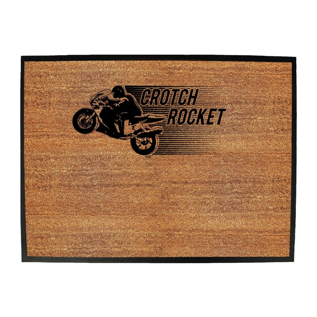 Crotch Rocket Motorbike - Funny Novelty Doormat Man Cave Floor mat - 123t Australia | Funny T-Shirts Mugs Novelty Gifts