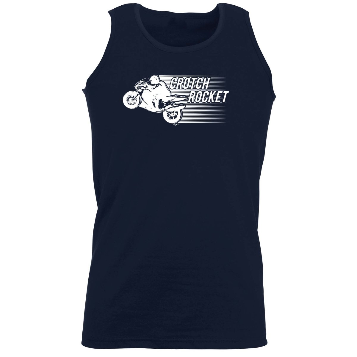 Crotch Rocket Motorbike - Funny Novelty Vest Singlet Unisex Tank Top - 123t Australia | Funny T-Shirts Mugs Novelty Gifts
