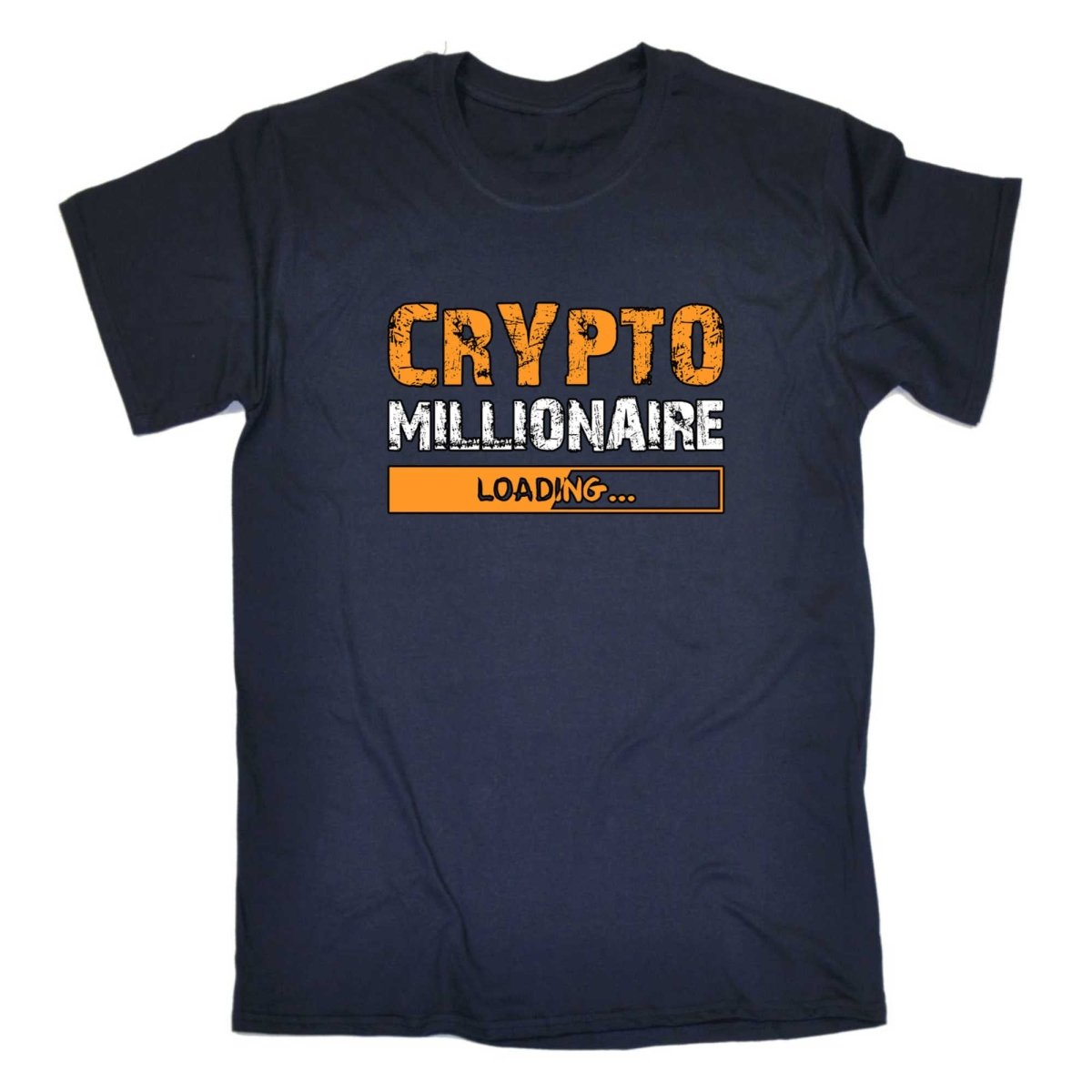 Crypto Millionaire Loading Bitcoin Currency - Mens Funny T-Shirt Tshirts - 123t Australia | Funny T-Shirts Mugs Novelty Gifts