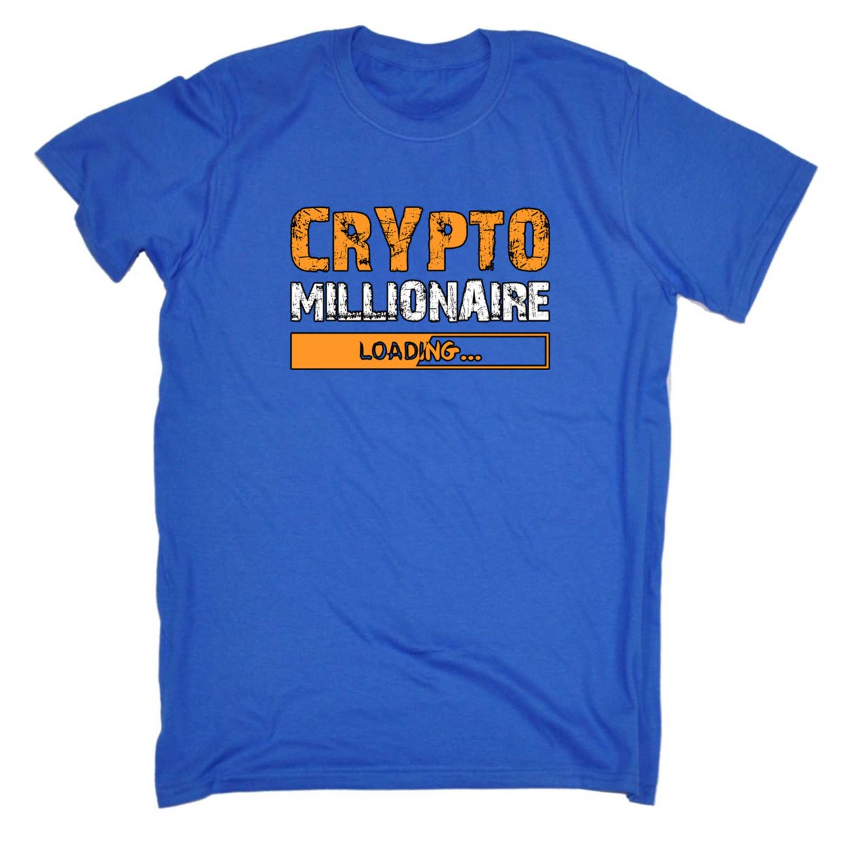 Crypto Millionaire Loading Bitcoin Currency - Mens Funny T-Shirt Tshirts - 123t Australia | Funny T-Shirts Mugs Novelty Gifts
