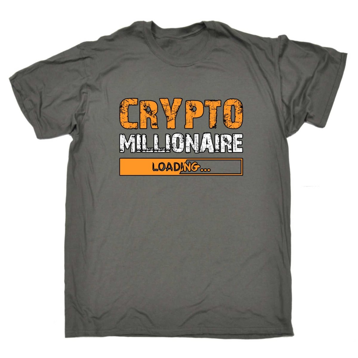 Crypto Millionaire Loading Bitcoin Currency - Mens Funny T-Shirt Tshirts - 123t Australia | Funny T-Shirts Mugs Novelty Gifts