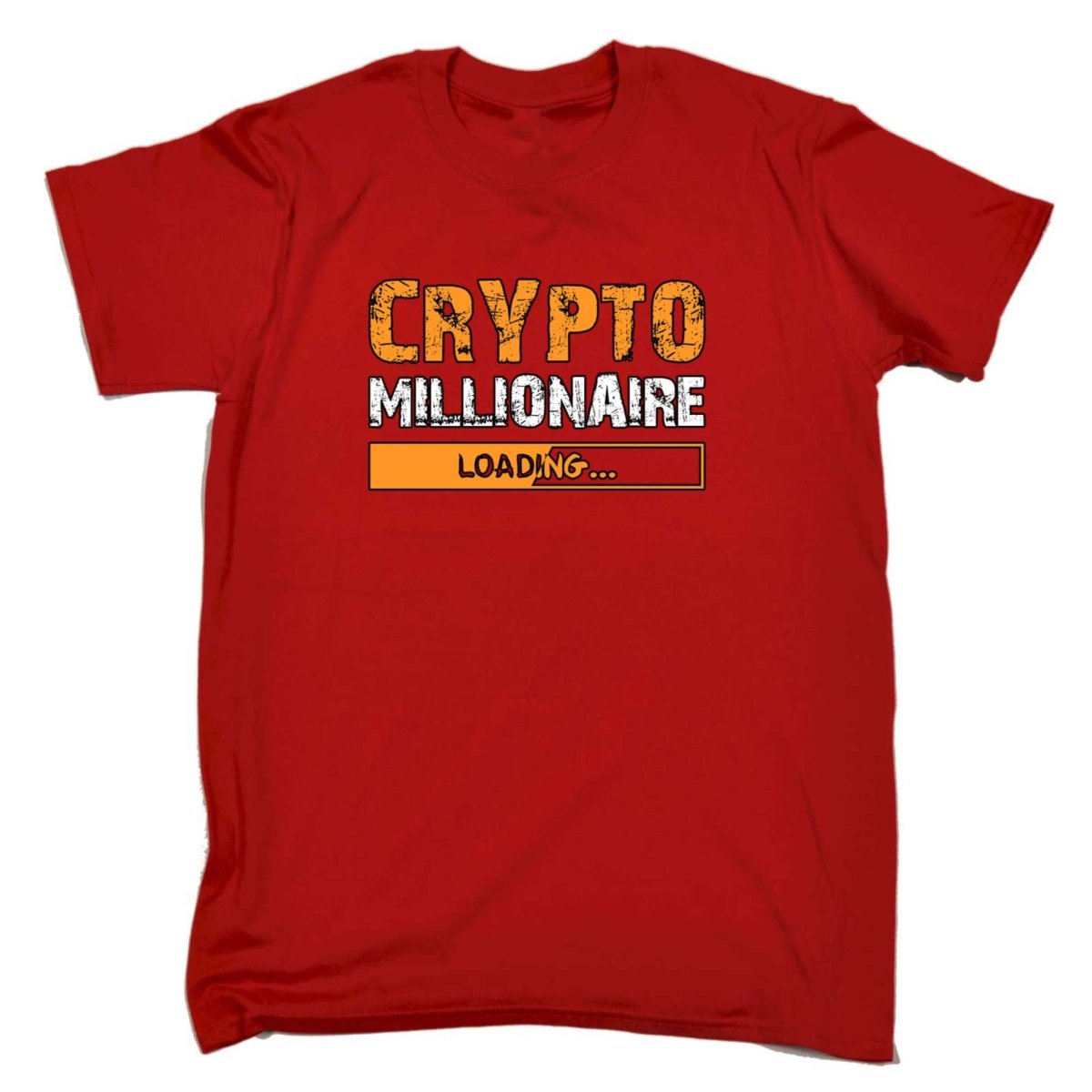 Crypto Millionaire Loading Bitcoin Currency - Mens Funny T-Shirt Tshirts - 123t Australia | Funny T-Shirts Mugs Novelty Gifts