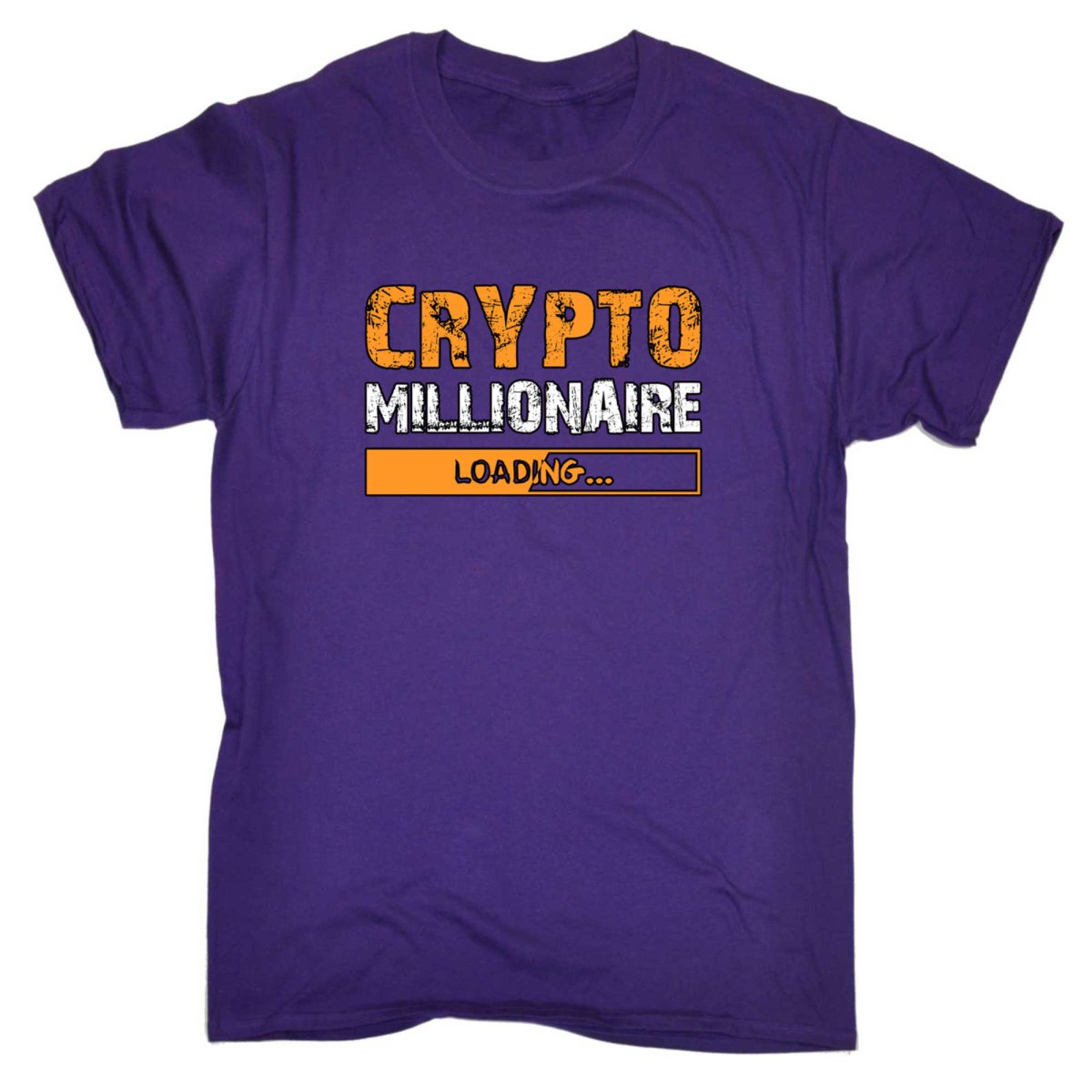 Crypto Millionaire Loading Bitcoin Currency - Mens Funny T-Shirt Tshirts - 123t Australia | Funny T-Shirts Mugs Novelty Gifts