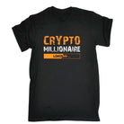 Crypto Millionaire Loading Bitcoin Currency - Mens Funny T-Shirt Tshirts - 123t Australia | Funny T-Shirts Mugs Novelty Gifts