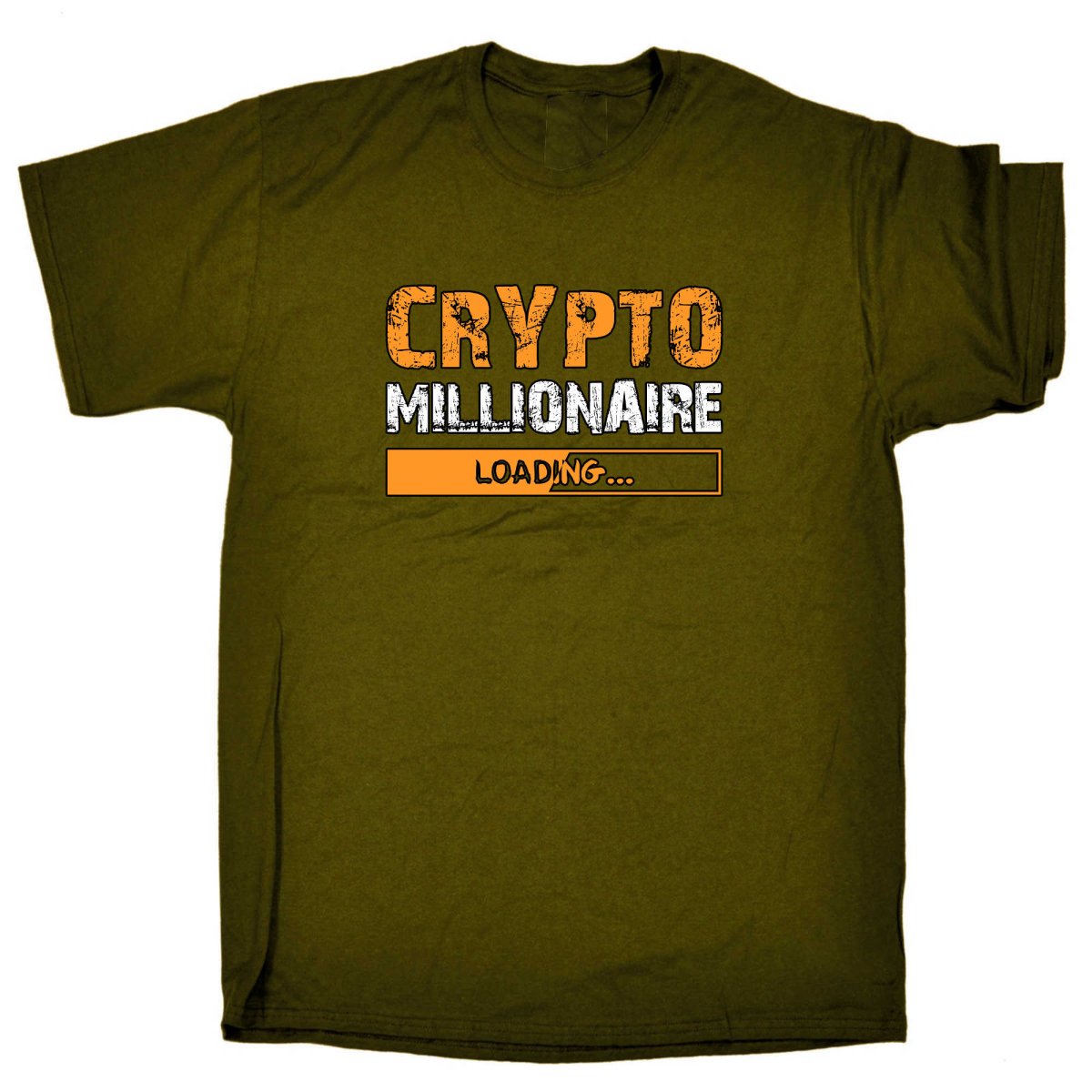 Crypto Millionaire Loading Bitcoin Currency - Mens Funny T-Shirt Tshirts - 123t Australia | Funny T-Shirts Mugs Novelty Gifts