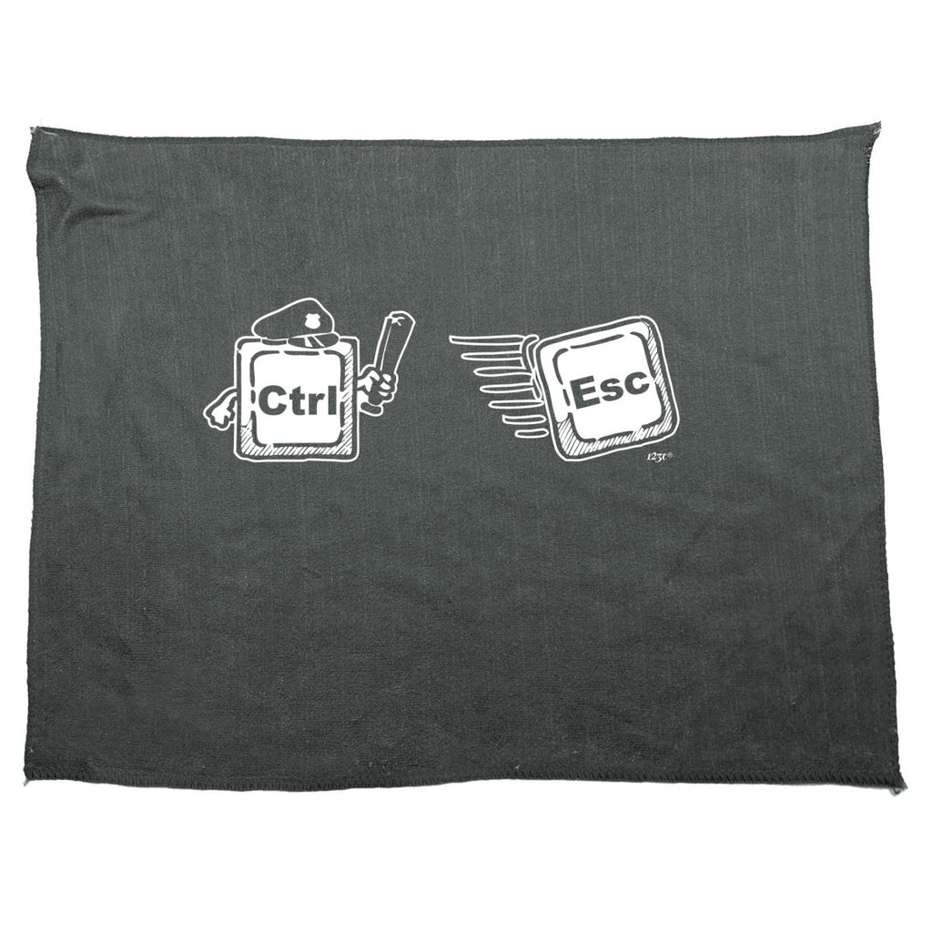 Ctrl Esc Keys Computer - Funny Novelty Soft Sport Microfiber Towel - 123t Australia | Funny T-Shirts Mugs Novelty Gifts