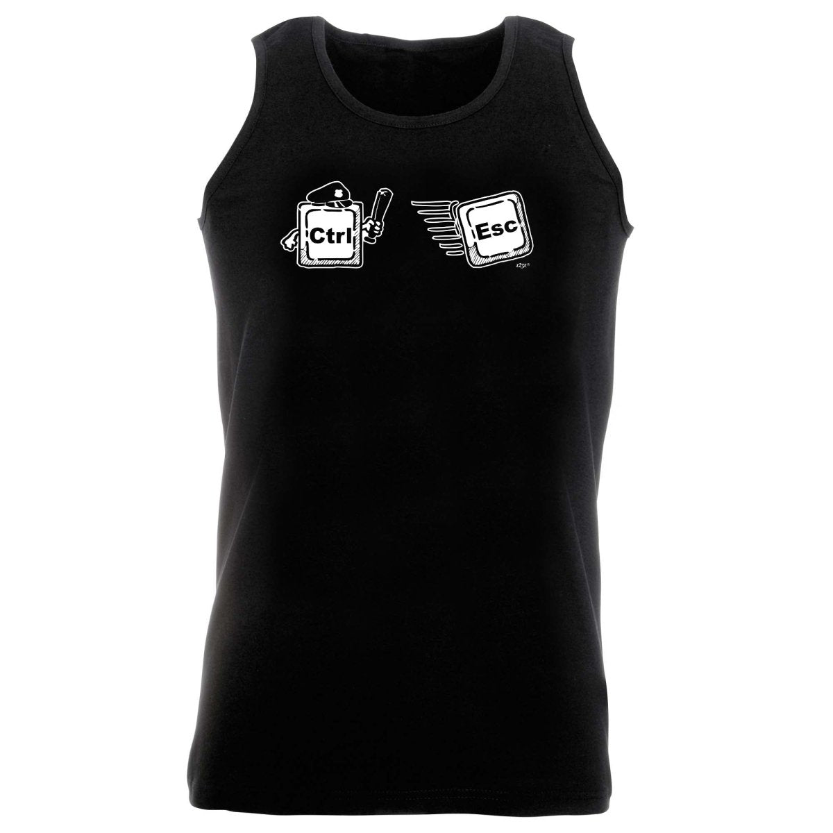 Ctrl Esc Keys Computer - Funny Novelty Vest Singlet Unisex Tank Top - 123t Australia | Funny T-Shirts Mugs Novelty Gifts