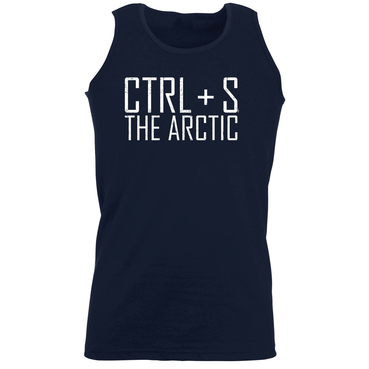 Ctrl S Save The Arctic - Funny Novelty Vest Singlet Unisex Tank Top - 123t Australia | Funny T-Shirts Mugs Novelty Gifts