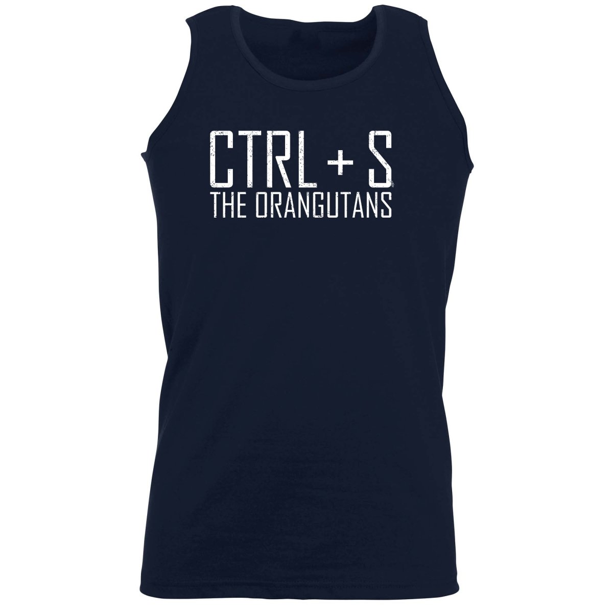 Ctrl S Save The Orangutans - Funny Novelty Vest Singlet Unisex Tank Top - 123t Australia | Funny T-Shirts Mugs Novelty Gifts