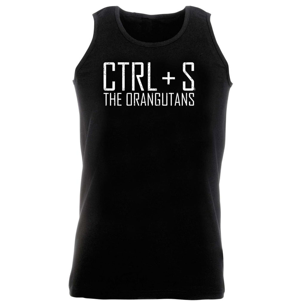 Ctrl S Save The Orangutans - Funny Novelty Vest Singlet Unisex Tank Top - 123t Australia | Funny T-Shirts Mugs Novelty Gifts