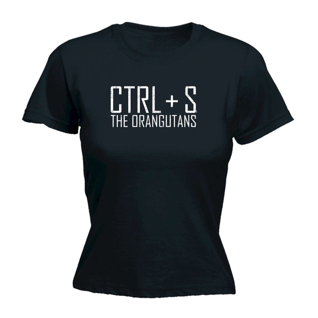 Ctrl S Save The Orangutans - Funny Novelty Womens T-Shirt T Shirt Tshirt - 123t Australia | Funny T-Shirts Mugs Novelty Gifts