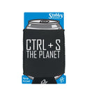 Ctrl S Save The Planet - Funny Novelty Stubby Holder With Base - 123t Australia | Funny T-Shirts Mugs Novelty Gifts