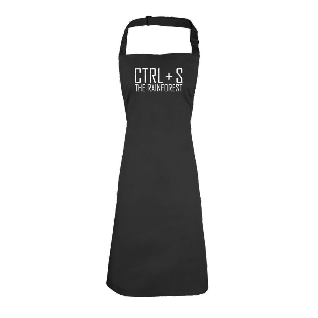 Ctrl S Save The Rainforest - Funny Novelty Kitchen Adult Apron - 123t Australia | Funny T-Shirts Mugs Novelty Gifts