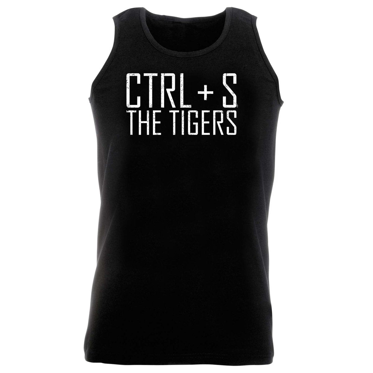 Ctrl S Save The Tigers - Funny Novelty Vest Singlet Unisex Tank Top - 123t Australia | Funny T-Shirts Mugs Novelty Gifts