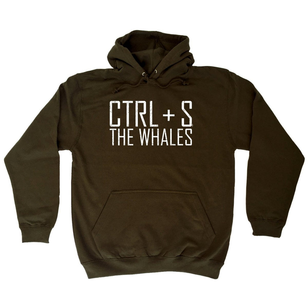 Ctrl S Save The Whales - Funny Novelty Hoodies Hoodie - 123t Australia | Funny T-Shirts Mugs Novelty Gifts