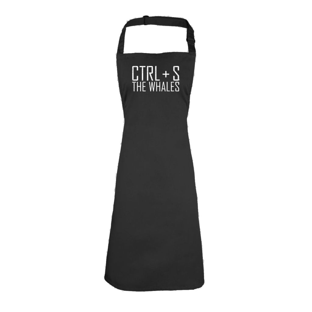 Ctrl S Save The Whales - Funny Novelty Kitchen Adult Apron - 123t Australia | Funny T-Shirts Mugs Novelty Gifts