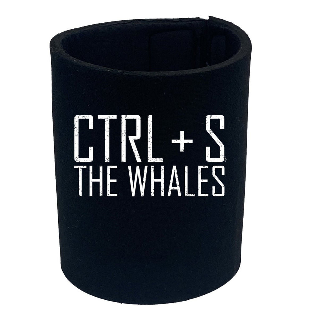 Ctrl S Save The Whales - Funny Novelty Stubby Holder - 123t Australia | Funny T-Shirts Mugs Novelty Gifts